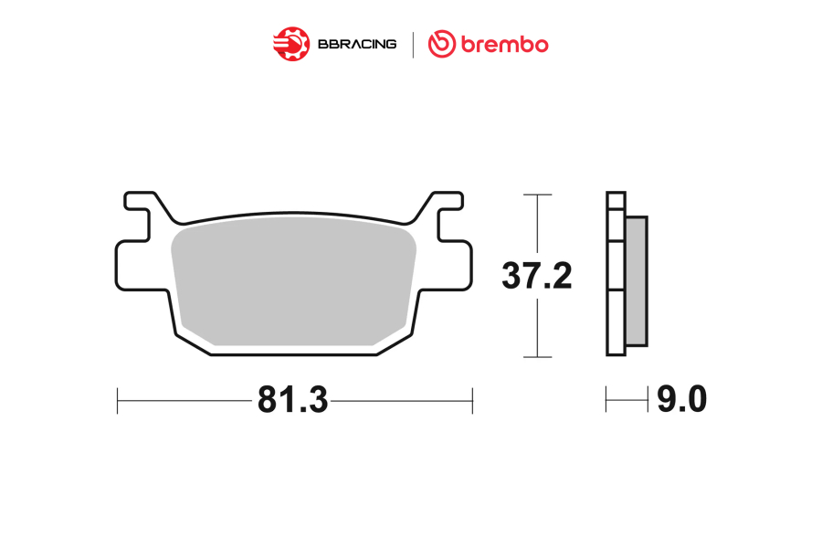 Bố Thắng Brembo Honda SH 350i 2021-2023 - Sau 07064