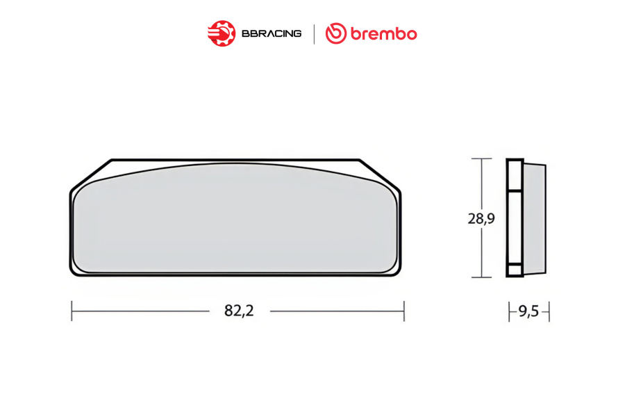 Bố Thắng Brembo Racing Z04 XA3J7F0/XA3J7F1