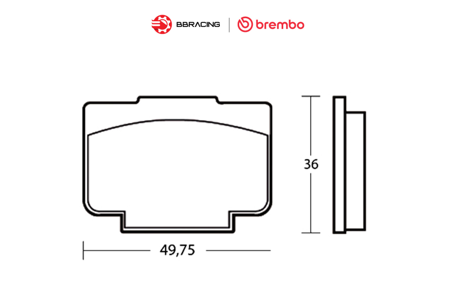 Bố Thắng Brembo Racing ID450 XA1J040 - Đĩa 30mm
