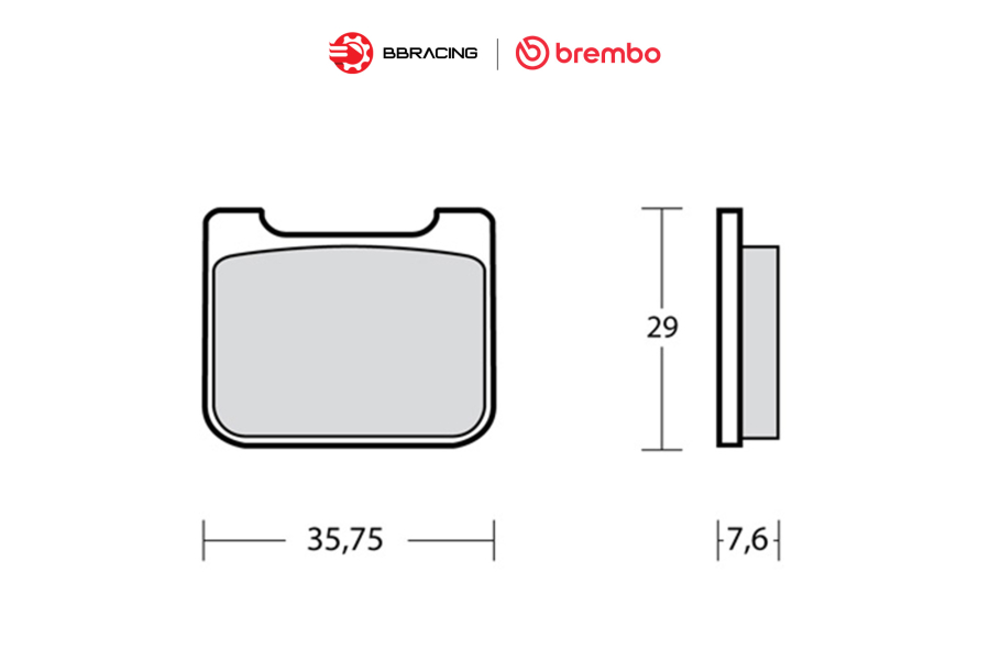 Bố Thắng Brembo Racing ID450 X206001