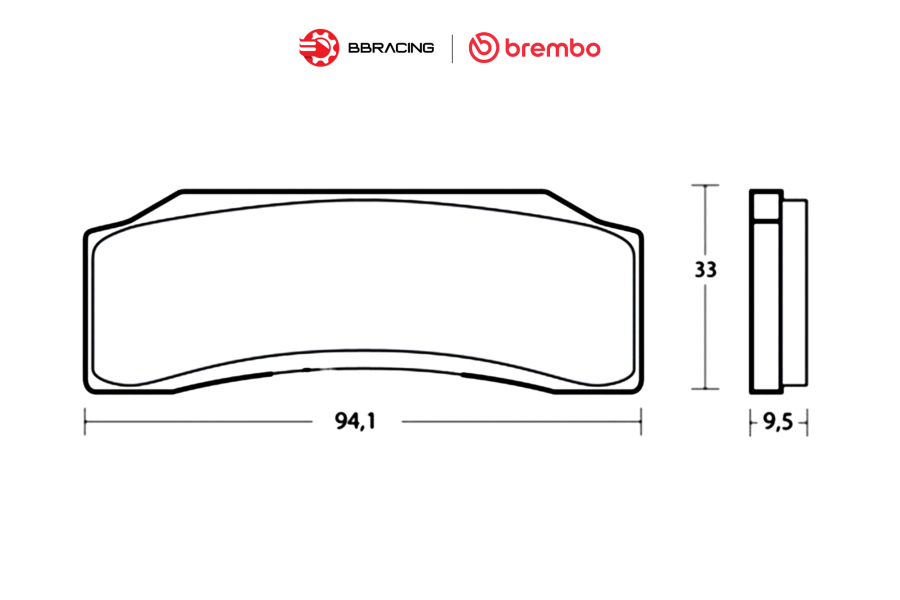 Bố Thắng Brembo Racing Z04 XB0T0D0/XB0T0D1
