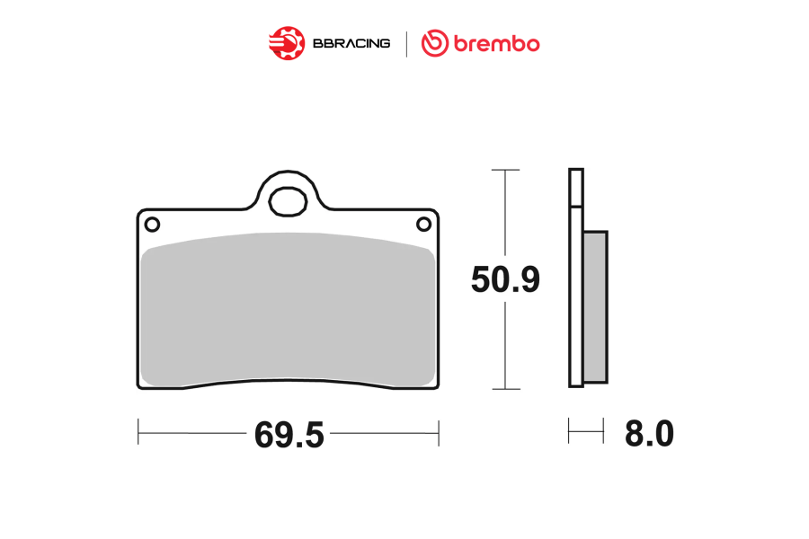 Bố Thắng Brembo Heo P4 30/34 - Racing