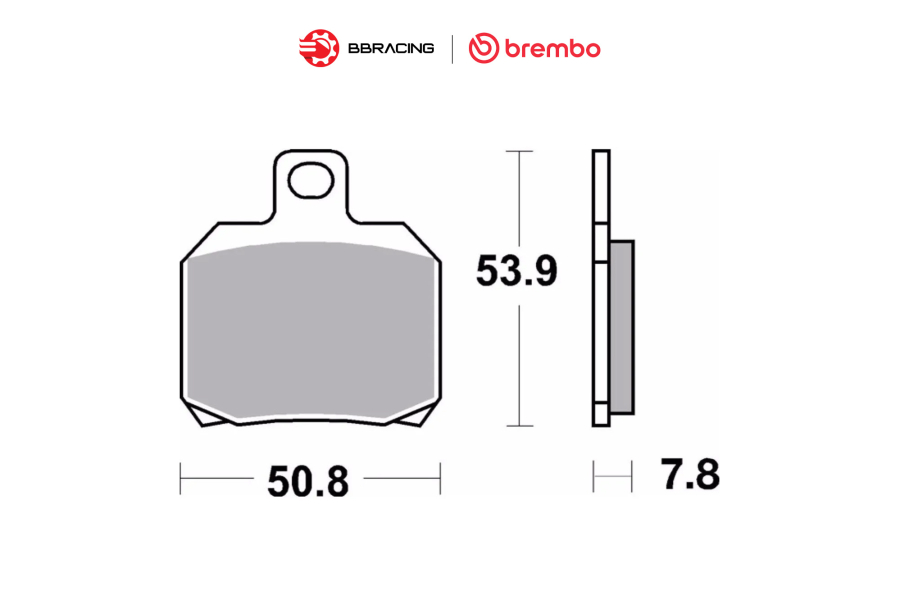 Bố Thắng Brembo Heo P2.34 (2 Piston) - Heat Shield