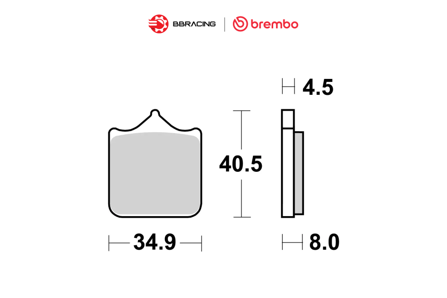 Bố Thắng Brembo BMW S1000 RR 2009-18 - Trước 07BB33SA