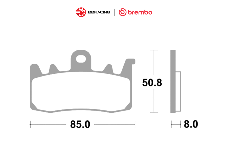 Bố Thắng Brembo Ducati Diavel (Brembo M432) - Trước 07BB3884