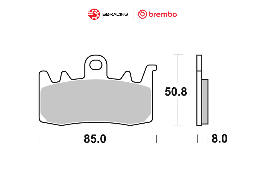 Bố Thắng Brembo M432 - 07BB38SR