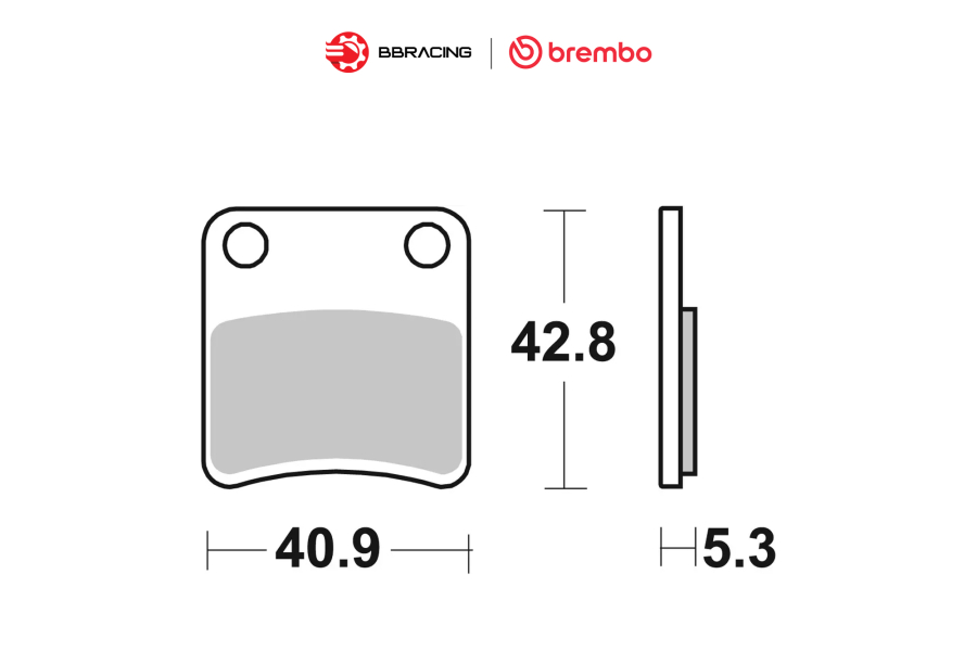 Bố Thắng Brembo Honda CRF Africa Twin DCT - Sau 07GR19CC