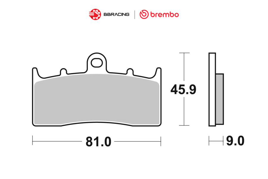 Bố Thắng Brembo BMW K 1200, 1300, 1600 - Trước 07GR62LA