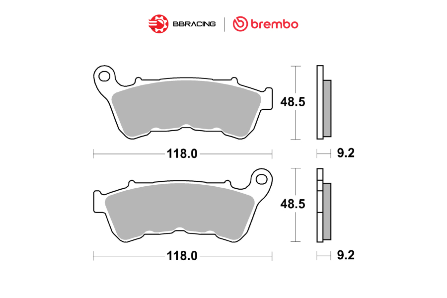 Bố Thắng Brembo Harley Davidson XL 883 N Sportster Iron - Trước 07HD22SA