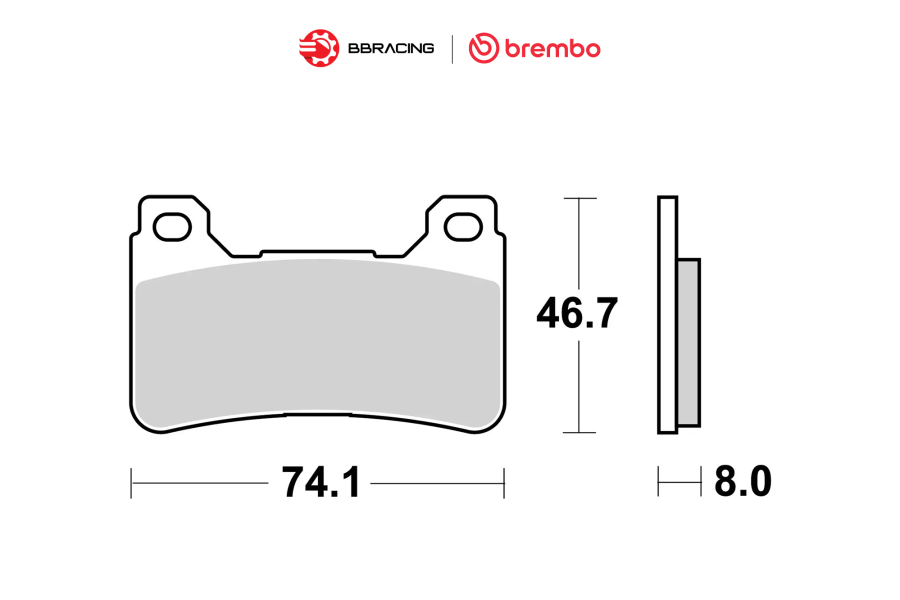 Bố Thắng Brembo Honda CBR 1000 RR 2004-16 - Trước 07HO50SA