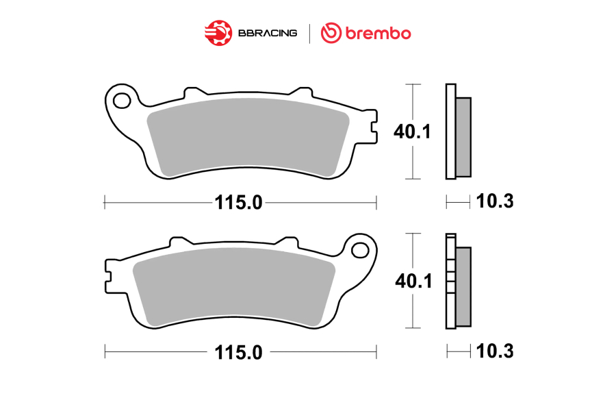 Bố Thắng Brembo Honda Goldwing F6B 2013-17 - Sau 07HO52SP