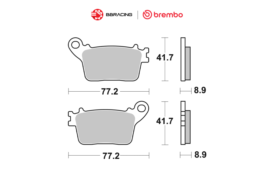 Bố Thắng Brembo Yamaha R1 2015+ - Sau 07HO5907