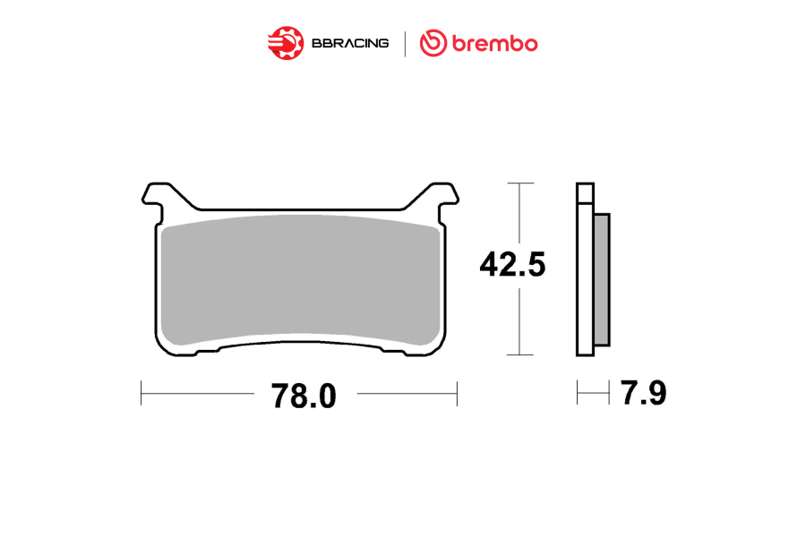 Bố Thắng Brembo Honda CBR 1000 RR 2017-2019 - Trước 07HO63SA