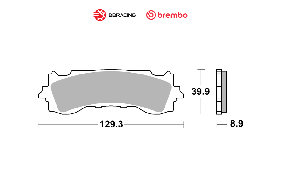 Bố Thắng Brembo Honda Goldwing 2020-22 - Trước 07HO65SA