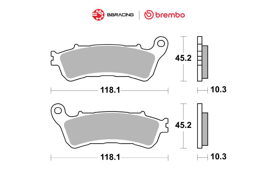 Bố Thắng Brembo Honda Goldwing 2020-23 - Sau 07HO66SP