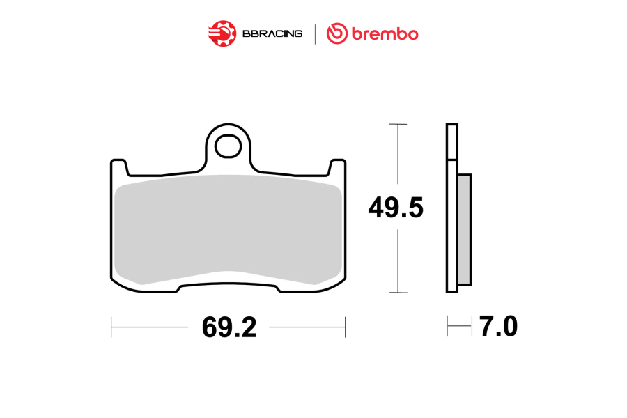 Bố Thắng Brembo Kawasaki Z900 - Trước 07KA2305