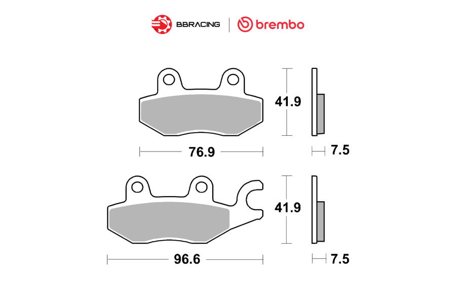 Bố Thắng Brembo Kawasaki Ninja 300, 400 - Trước 07KA31SA