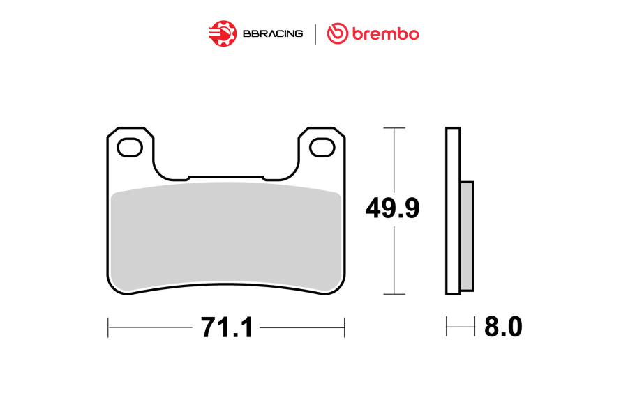 Bố Thắng Brembo Kawasaki Z1000 - Trước 07SU27