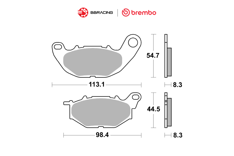 Bố Thắng Brembo Yamaha R3, MT-03 - Trước 07YA52CC