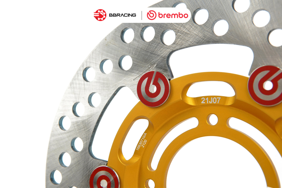 Đĩa Thắng Brembo Racing Khoen Đỏ 218mm