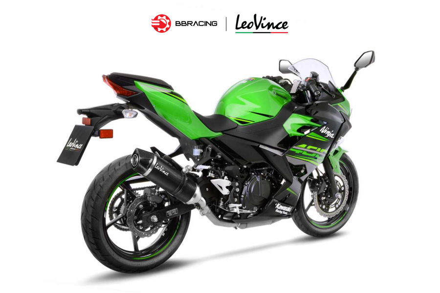 LeoVince Kawasaki Ninja 400 - Slip On One Evo