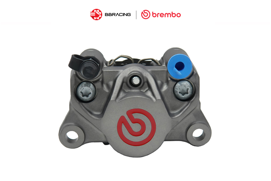 Heo Thắng Brembo P2.34 Xám Logo Đỏ