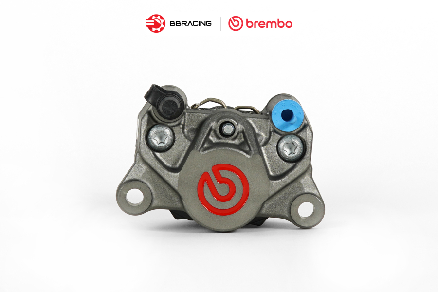 Heo Thắng Brembo P2.34 Xám Logo Đỏ