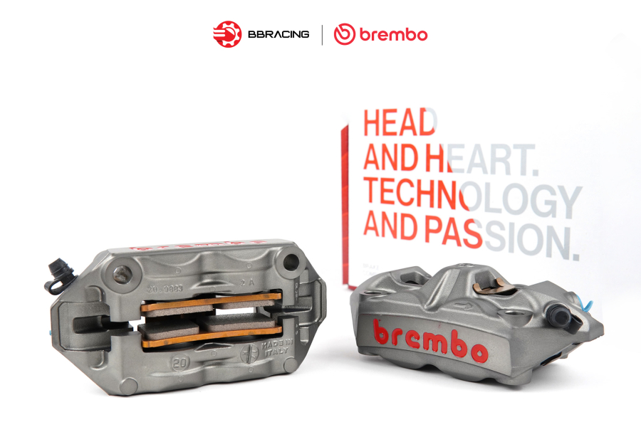 Heo Thắng Brembo M4 100mm Xám
