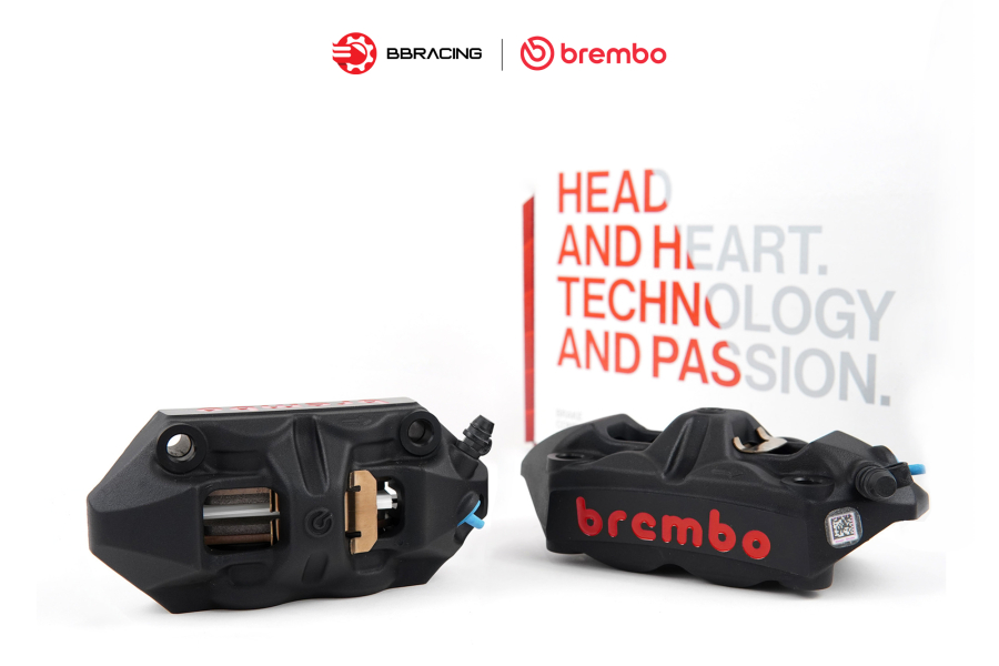 Heo Thắng Brembo M4 100mm Đen