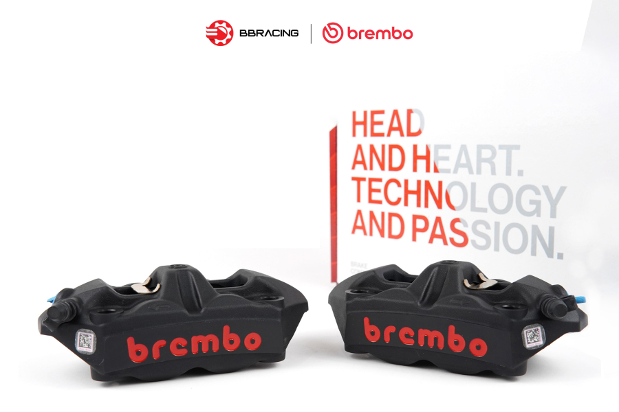 Heo Thắng Brembo M4 100mm Đen