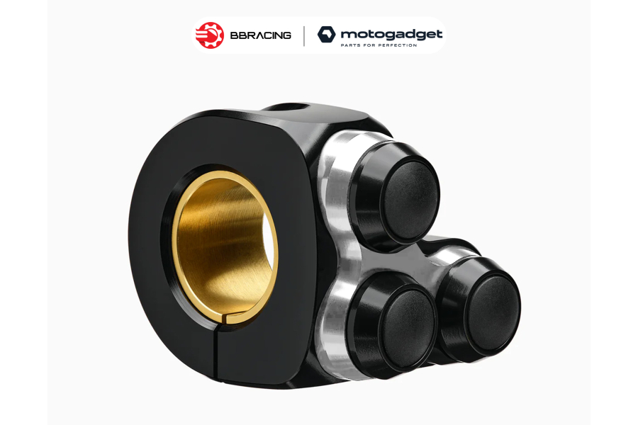 Công Tắc Motogadget Mo.Switch Basic 3 Nút Bạc - Trái