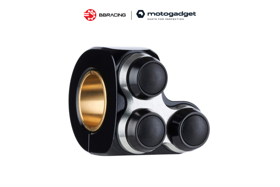 Công Tắc Motogadget Mo.Switch Basic 3 Nút Bạc - Trái