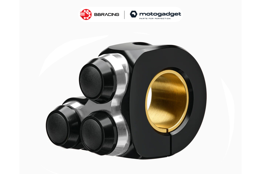 Công Tắc Motogadget Mo.Switch Basic 3 Nút Bạc - Phải