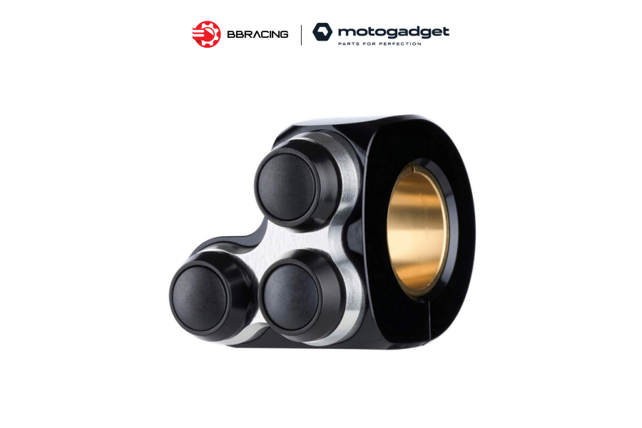 Công Tắc Motogadget Mo.Switch Basic 3 Nút Bạc - Phải