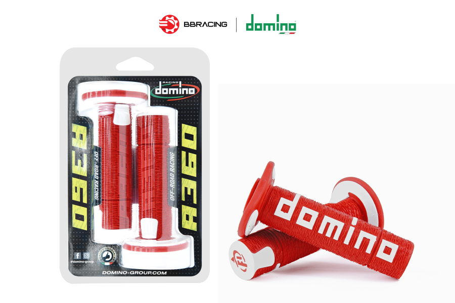 Bao Tay Domino A360 - Đỏ Trắng