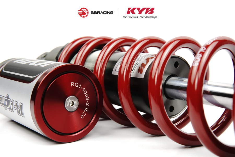 Phuộc Sau Honda Lead 125 - KYB Alpha Đỏ