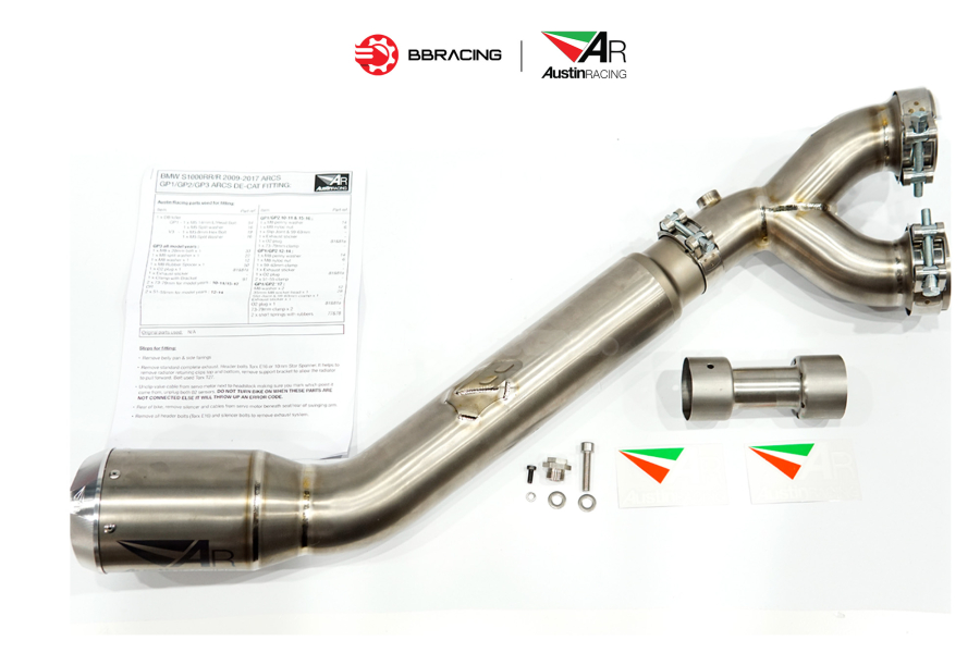 Austin Racing BMW S1000 RR 2017-19 - Decat GP1R Tem Laser