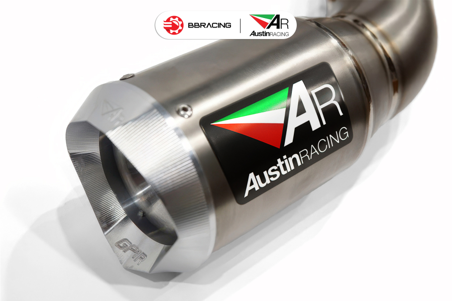 Austin Racing BMW S1000 RR 2020-22 - Full System GP1RT Titanium Tem Dán