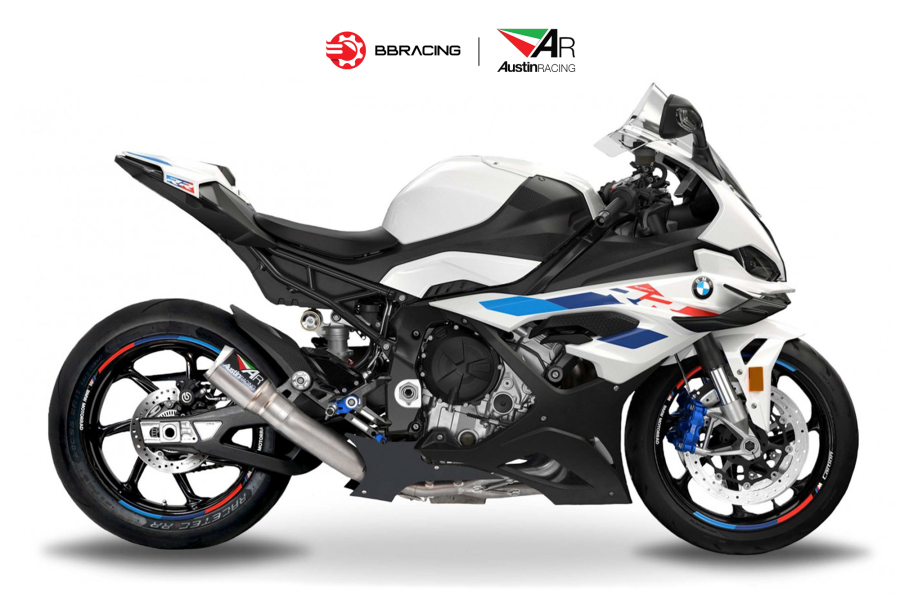 Austin Racing BMW S1000 RR 2020-22 - Full System GP1RT Titanium Tem Dán