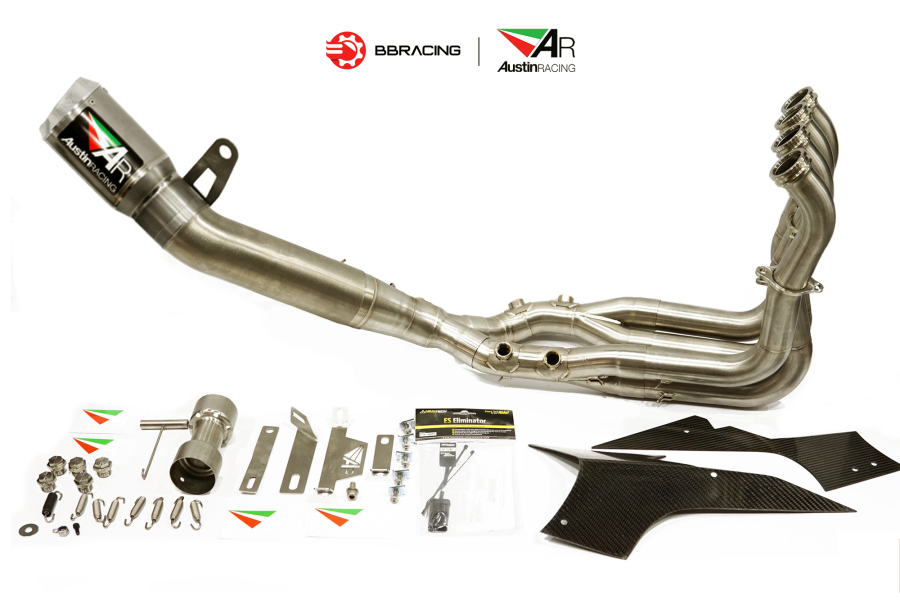 Austin Racing BMW S1000 RR 2020-22 - Full System GP1RT Titanium Tem Dán