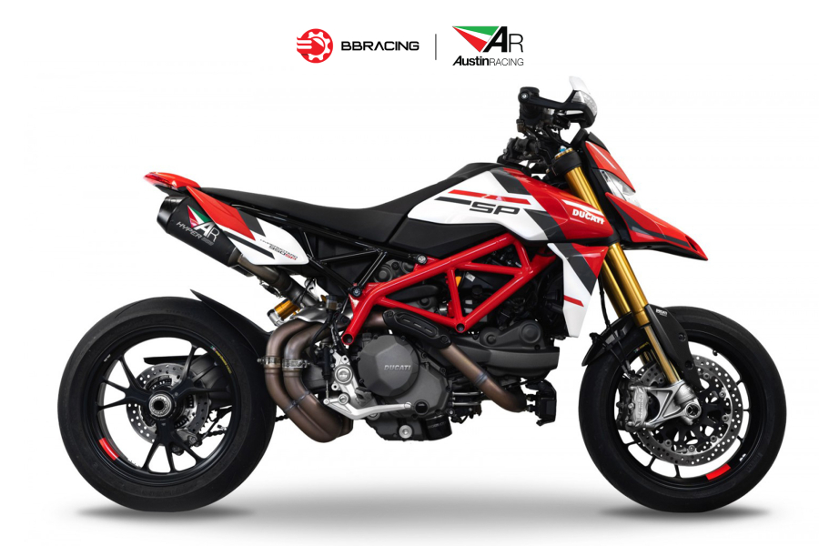 Austin Racing Ducati Hypermotard 950/SP 2019-23 - Slip On RS22-V Đen
