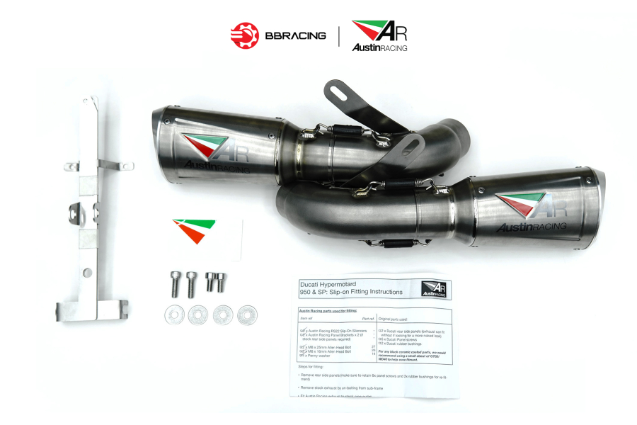Austin Racing Ducati Hypermotard 950/SP 2019-23 - Slip On RS22-V Titan