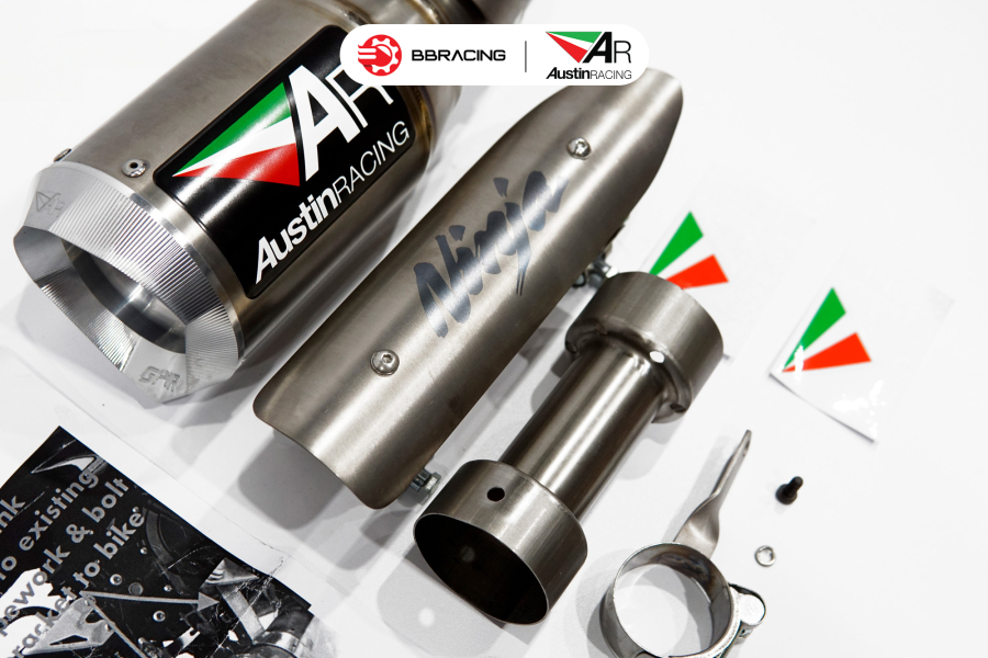 Austin Racing Kawasaki Ninja 400 - Slip On GP1R Tem Dán