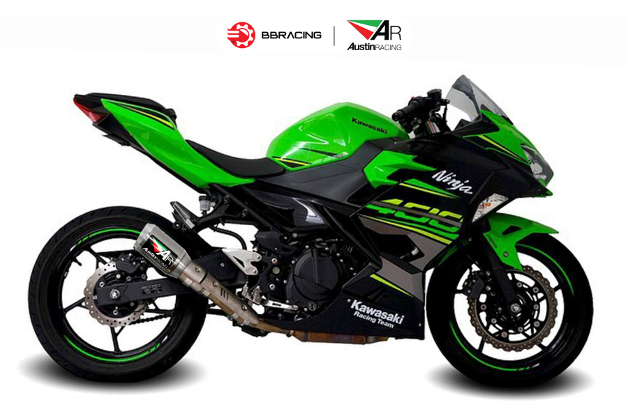 Austin Racing Kawasaki Ninja 400 - Slip On GP1R Tem Dán