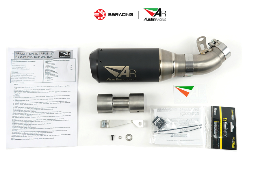 Austin Racing Triumph Speed Triple RR 2021-22 - Slip On GP1R Tem Laser