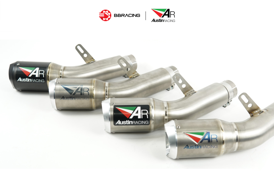 Austin Racing Universal - Slip On GP1R Carbon Tem Dán