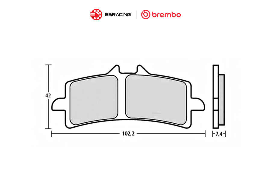 Bố Thắng Brembo Racing Z04 M4, GP4-RS