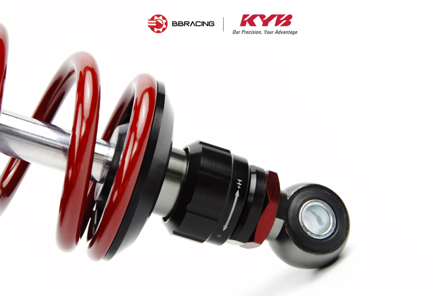 Phuộc Sau Honda Lead 125 - KYB Elite Đỏ