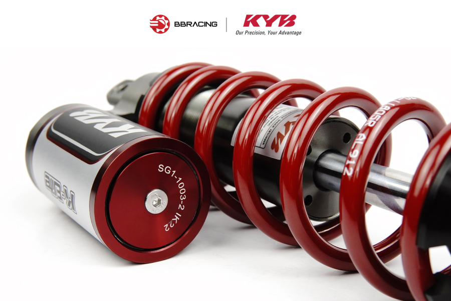 Phuộc Sau Honda Lead 125 - KYB Elite Đỏ