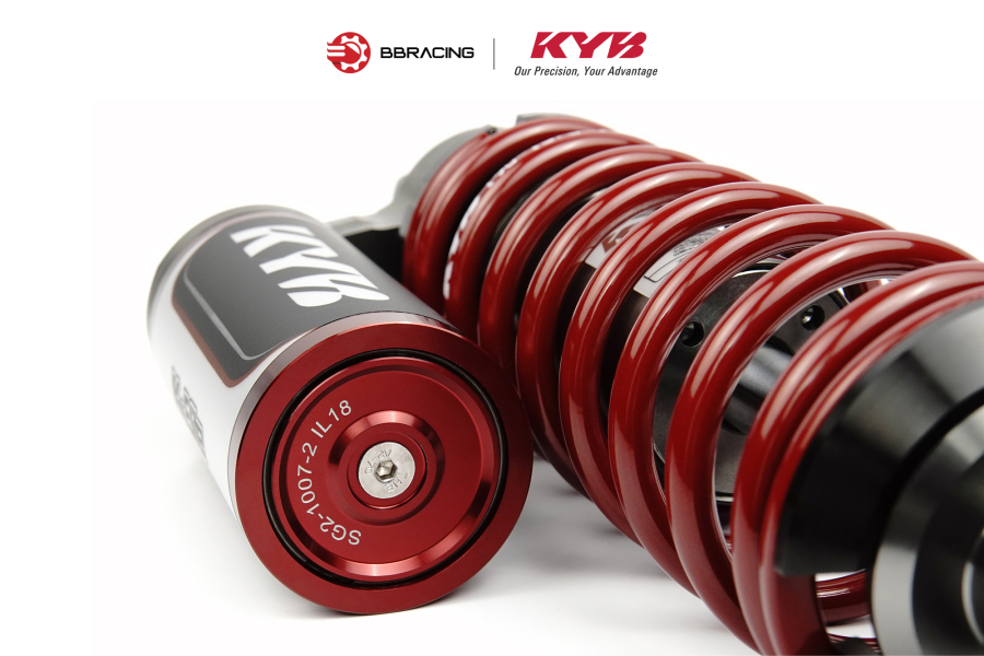 Phuộc Sau Yamaha X Max 300 - KYB Elite Đỏ
